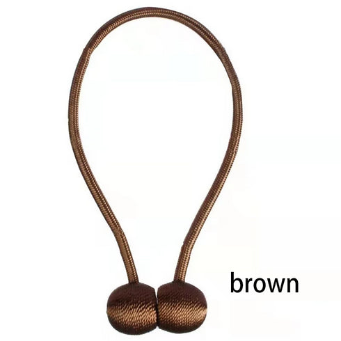 Rope curtain tieback